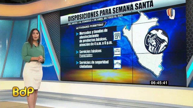 Pamela Acosta explica las restricciones dictadas por el gobierno por semana santa