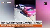 Robo registrado por las cámaras de seguridad