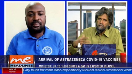 3 - Arrival of Astrazeneca Covid-19 vaccines: Idi Stuart