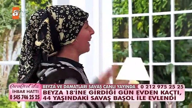 Beyza ve damatları Savaş canlı yayında...