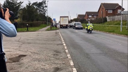 Funeral procession of Eastbourne detective Costin Bonell
