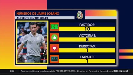 Los números de Jaime Lozano en el Preolímpico: Agenda FS