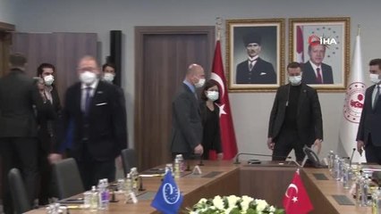 Son dakika haberi... İçişleri Bakanı Soylu, AKPM Başkanı Rik Daema ile bir araya geldi.