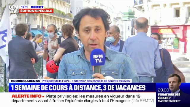 Rodrigo Arenas (FCPE): Si ce sont des vacances où les enfants vont au centre de loisirs, on est en train de déplacer le problème