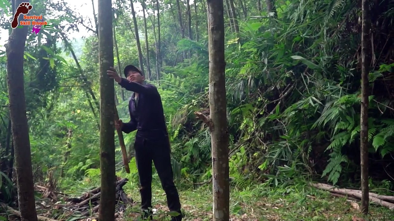 Primitive Technology Use Life In Jungle House Building With Bamboo | Episode 2