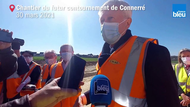 Sur le chantier du contournement de l'A11, près du Mans