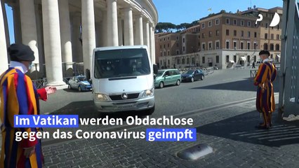 Corona-Impfung für Obdachlose im Vatikan