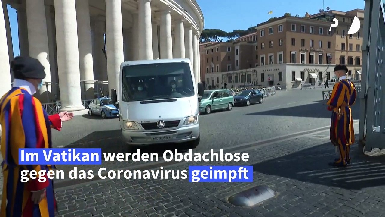 Corona-Impfung für Obdachlose im Vatikan