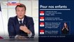 Emmanuel Macron: "Nous allons fermer durant 3 semaines les crèches, les écoles, les collèges et les lycées"