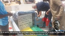 Un an après... des prières, des hommages et beaucoup d’émotion sur la tombe de Pape Diouf: Dessailly, Thierno Seydi au cimetière de Yoff