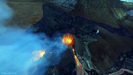 #shorts पहार से आग के गोला निकल रहा हैं | बहुत ही डेंजर सीन हैं 2021