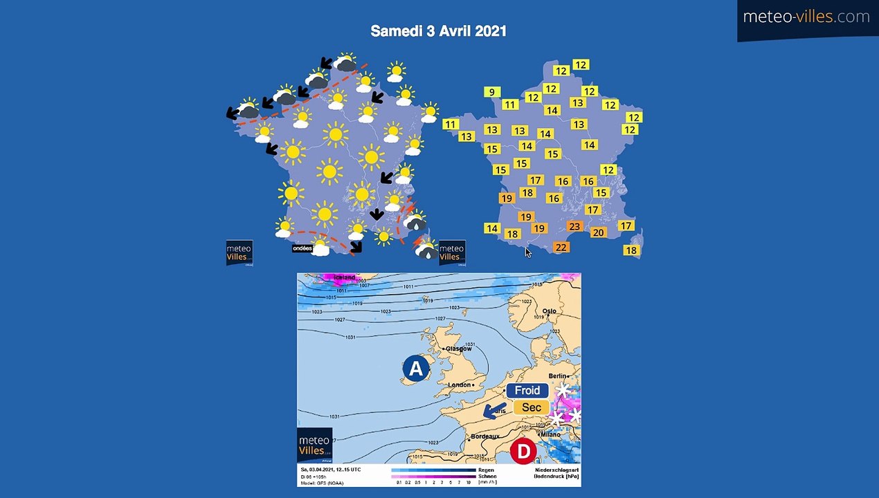 bulletin meteo du mercredi 31 mars 2021