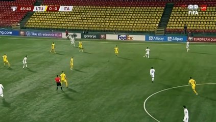 Stefano Sensi Goal - Lithuania vs Italy 0-1 31/03/2021