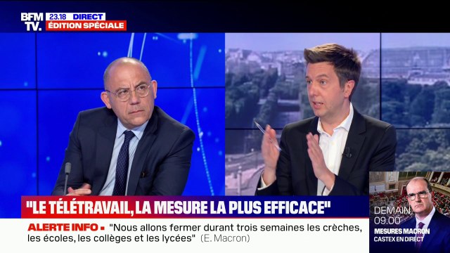 Télétravailler est-il compatible avec la garde des enfants ? Débat houleux sur BFMTV avec Bruno Questel