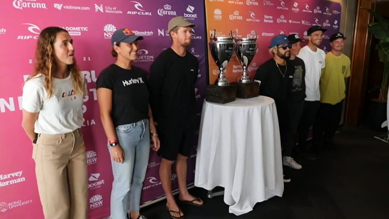 Surfers prepare for World Surf League event in Newcastle