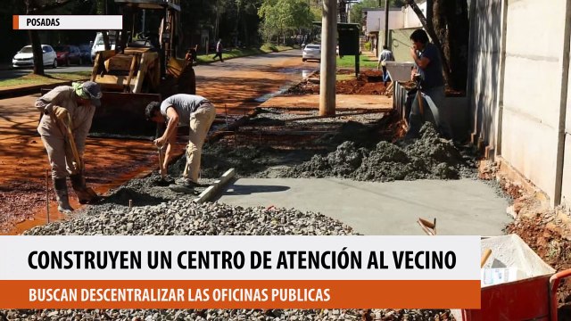 Construyen en el antiguo corralón de Posadas un centro que incluirá oficinas de bancos, Anses, Registro de las Personas y otros servicios