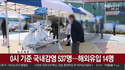 [속보] 코로나19 어제 551명 확진…누적 10만3,639명