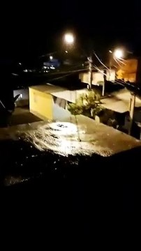 Chuva de granizo atinge a cidade de Jerônimo Monteiro, no ES