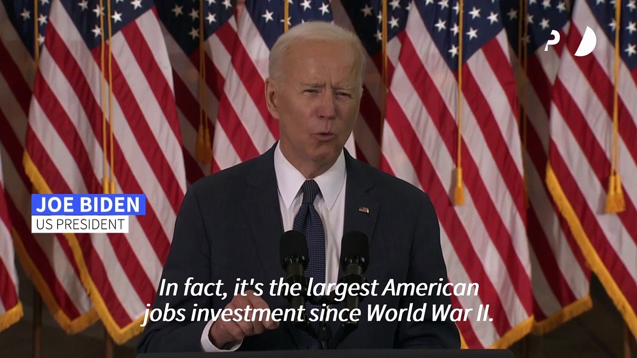 Biden sets out 'once-in-a-generation' $2 tn infrastructure plan