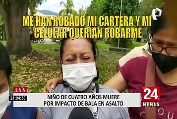 Junín: niño de cuatro años muere tras recibir un disparo que iba dirigido contra su madre