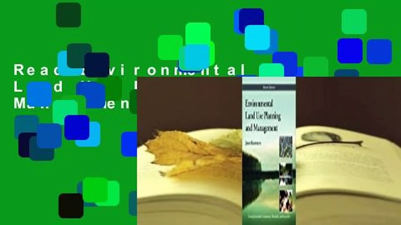 Read Environmental Land Use Planning and Management Free acces - video ...