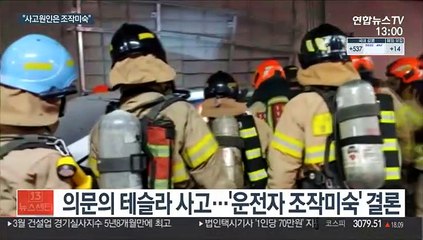 용산 테슬라 사망사고, "대리기사 운전미숙" 결론