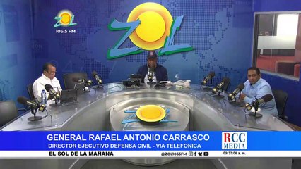 General Rafael Antonio Carrasco Dir. Defensa Civil habla sobre el operativo de la Semana Santa 2021