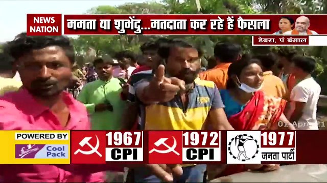 Bengal Assembly Election: डेबरा में भारती घोष की कार के सामने TMC का हंगामा
