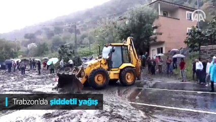 Akçaabat-Düzköy karayolu ulaşıma kapandı