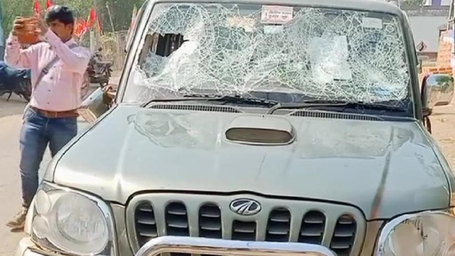 BJP polling agent's car vandalised in Bengal's Midnapore