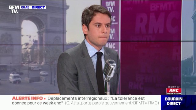 Déplacements interrégionaux: Gabriel Attal rappelle que la tolérance est donnée pour ce week-end