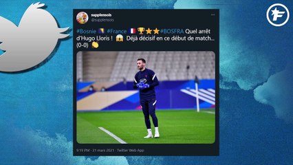 Le "mur" Hugo Lloris régale Twitter
