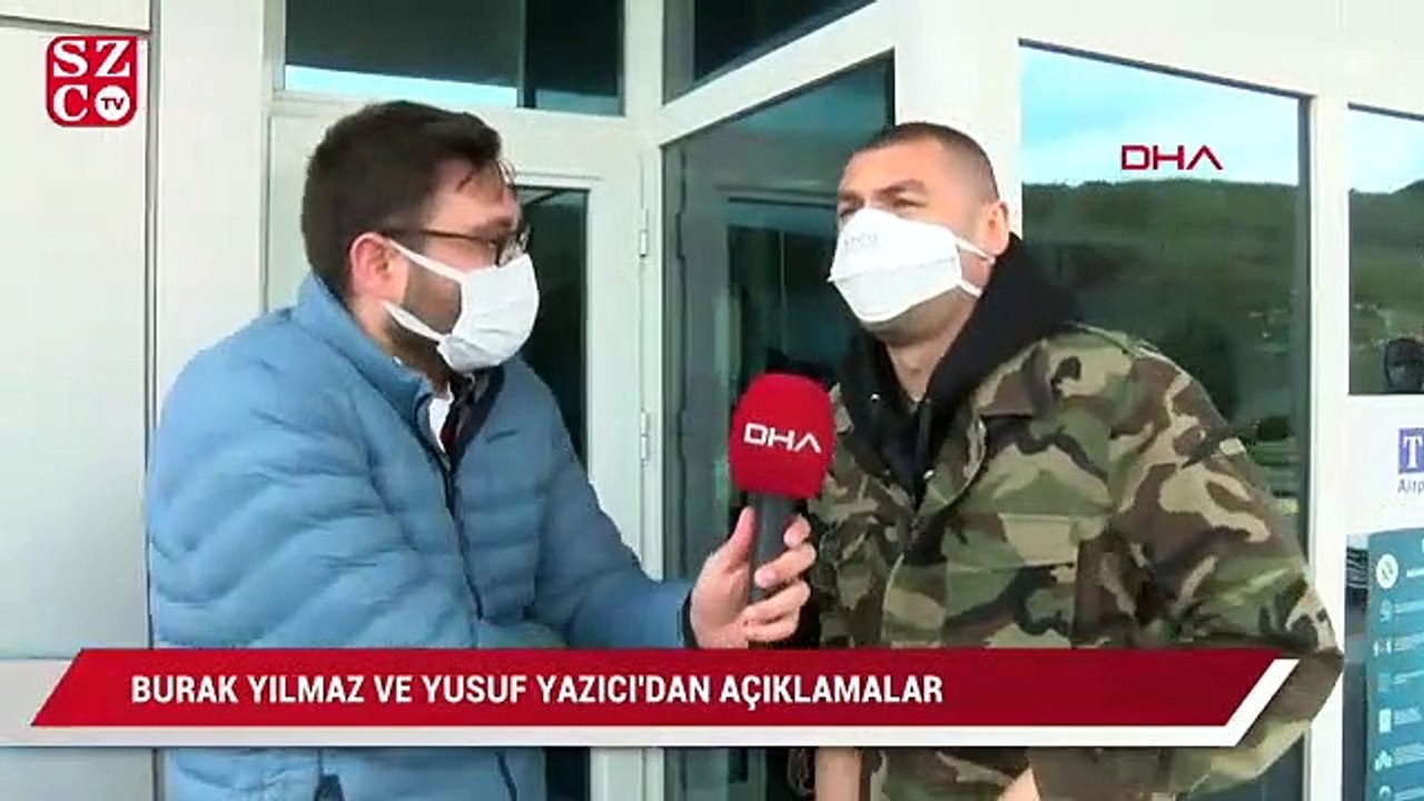 A Milli Futbol Takımı'nın yıldızları Burak Yılmaz ve Yusuf Yazıcı'dan açıklamalar