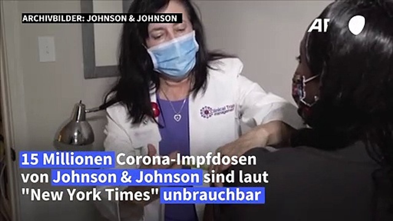Millionen Impfdosen von Johnson & Johnson unbrauchbar