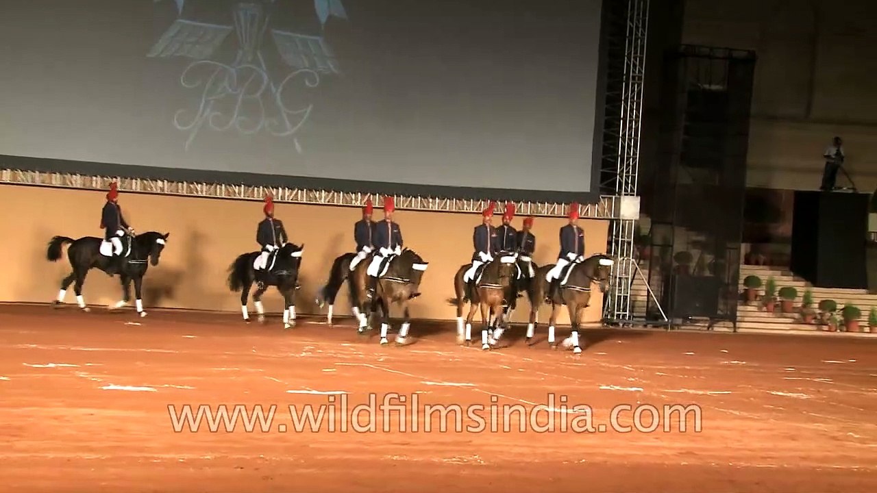 Only horses in the Indian army are allowed to wear a full mane