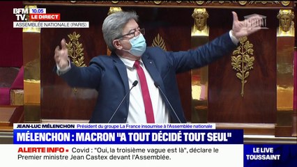 "Nous ne pouvons rien amender": la colère de Jean-Luc Mélenchon à l'Assemblée