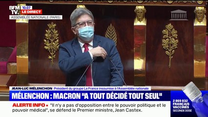 Jean-Luc Mélenchon (LFI) réagit aux nouvelles annonces du gouvernement: "Nous allons pratiquer un boycott d'exaspération"