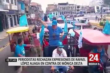 Periodistas respaldan a Mónica Delta tras calificativos de Rafael López Aliaga