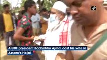 Assam polls: Badruddin Ajmal casts his vote in Hojai