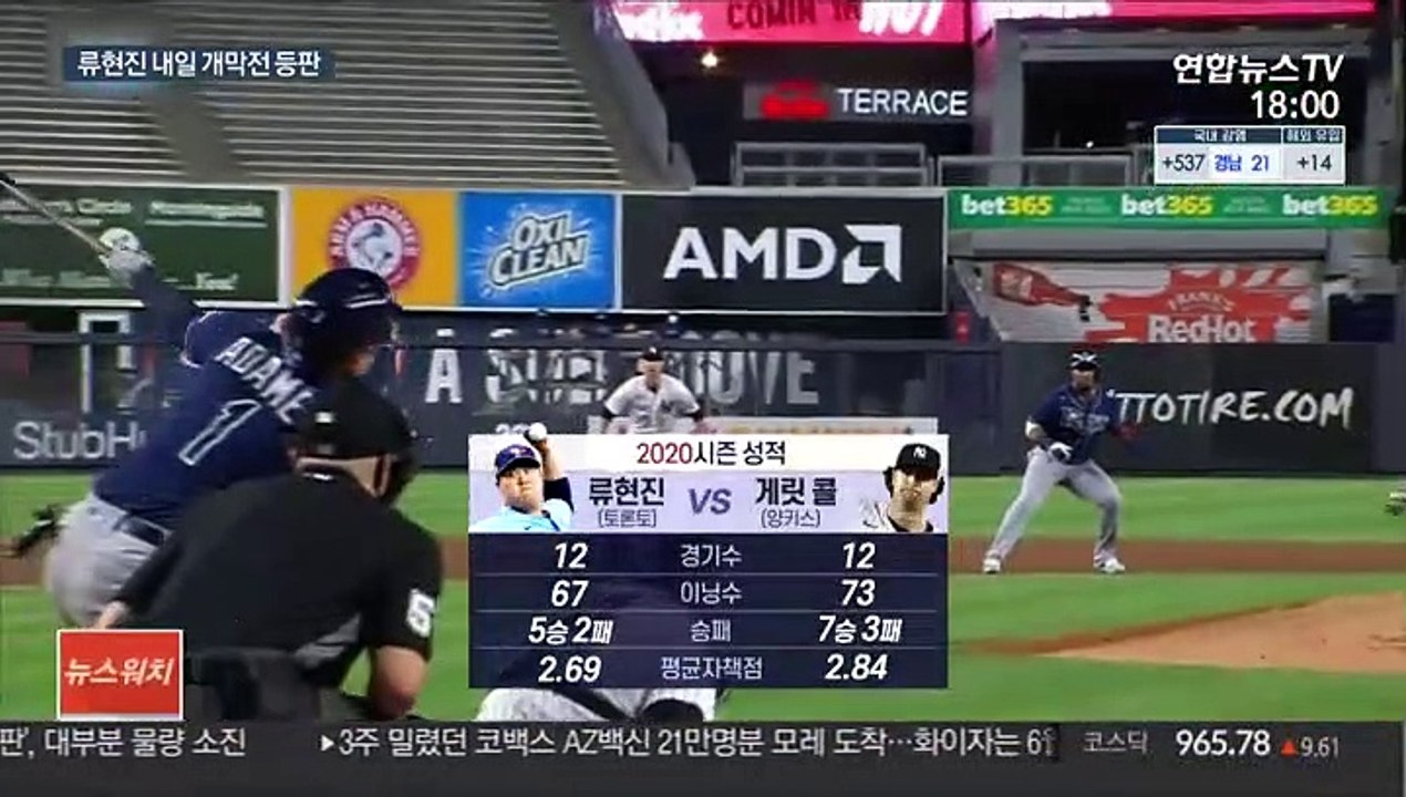 '류현진 vs 콜' 개막전 격돌…사이영상 후보들의 정면승부