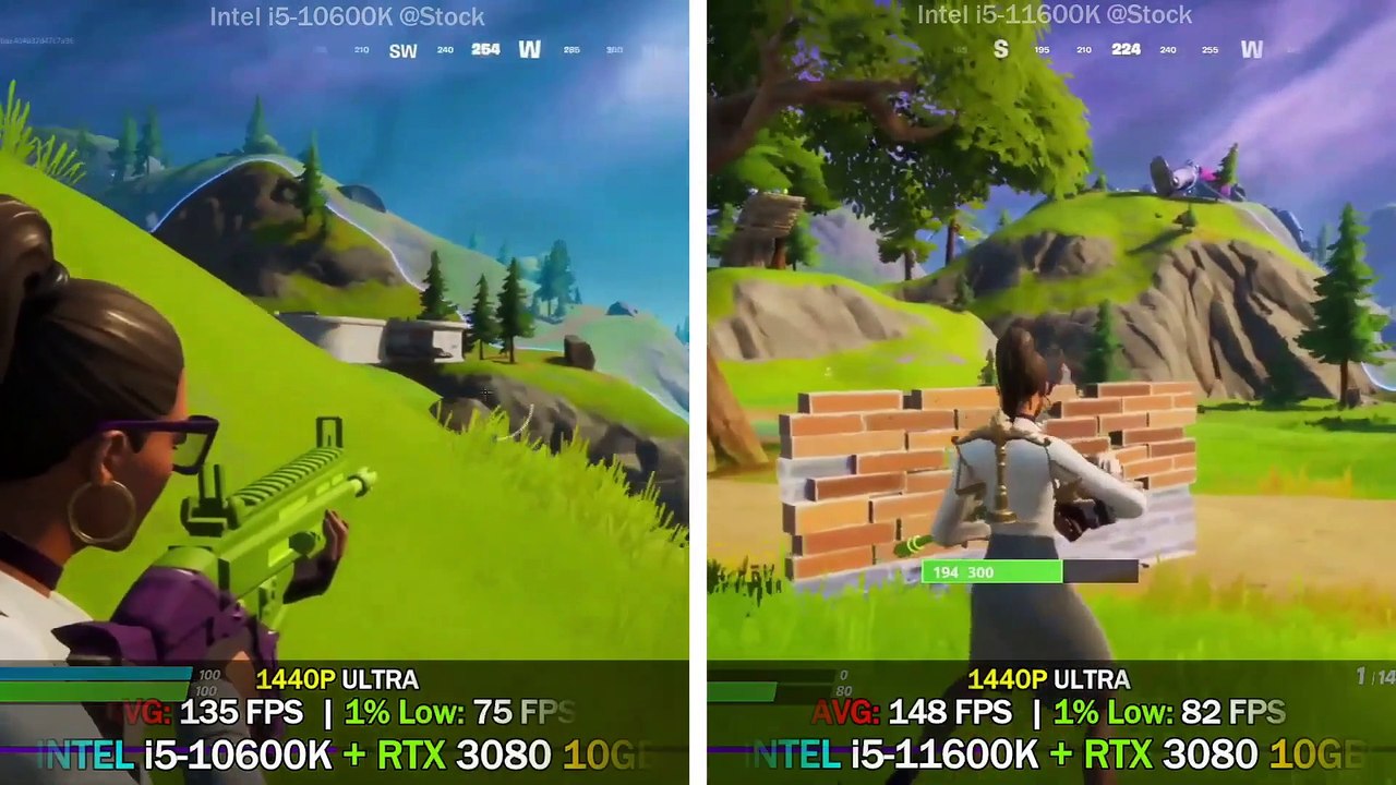 INTEL i5-10600K vs INTEL i5-11600K | Test in 8 Games