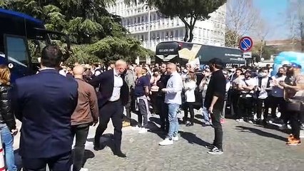 Funerale Guerini, l'arrivo di dirigenza e prima squadra