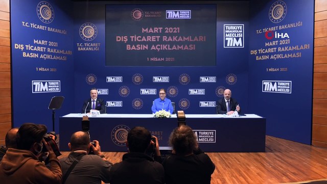Bakan Pekcan: 'Mart ayında ihracatta rekor kırılarak yüzde 42 oranında arttı ve 18.98 milyar dolara ulaştı'