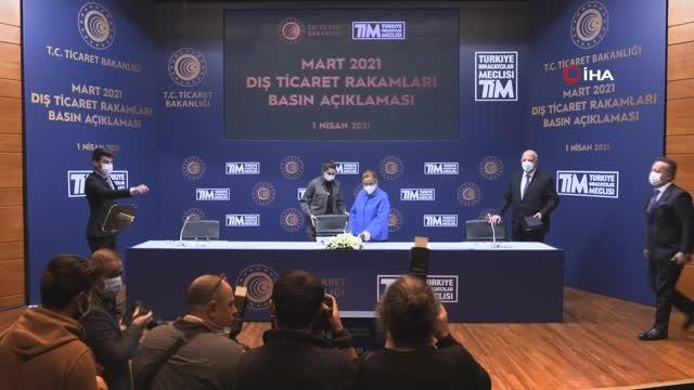 Son dakika haber... Bakan Pekcan: Mart ayında ihracatta rekor kırılarak yüzde 42 oranında arttı ve 18.98 milyar dolara ulaştı