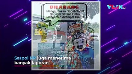 Pengamen Pakai Atribut Ondel-ondel, Siap Kena Sanksi!