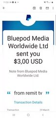 Remit tv payment proof