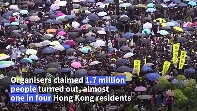 'Badge of honour': Veteran Hong Kong activists convicted over huge rally