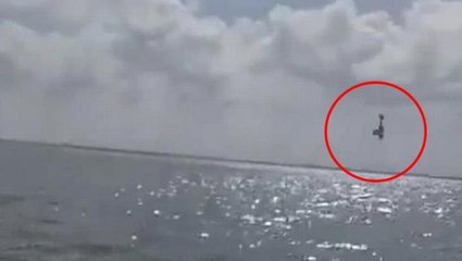 Doğacak bebekleri için düzenledikleri parti faciayla sonuçlandı! Gösteri uçağı gözlerinin önünde denize çakıldı