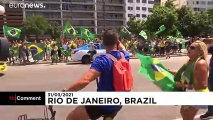 Bolsonaro supporters, protesters clash at Brazil demo