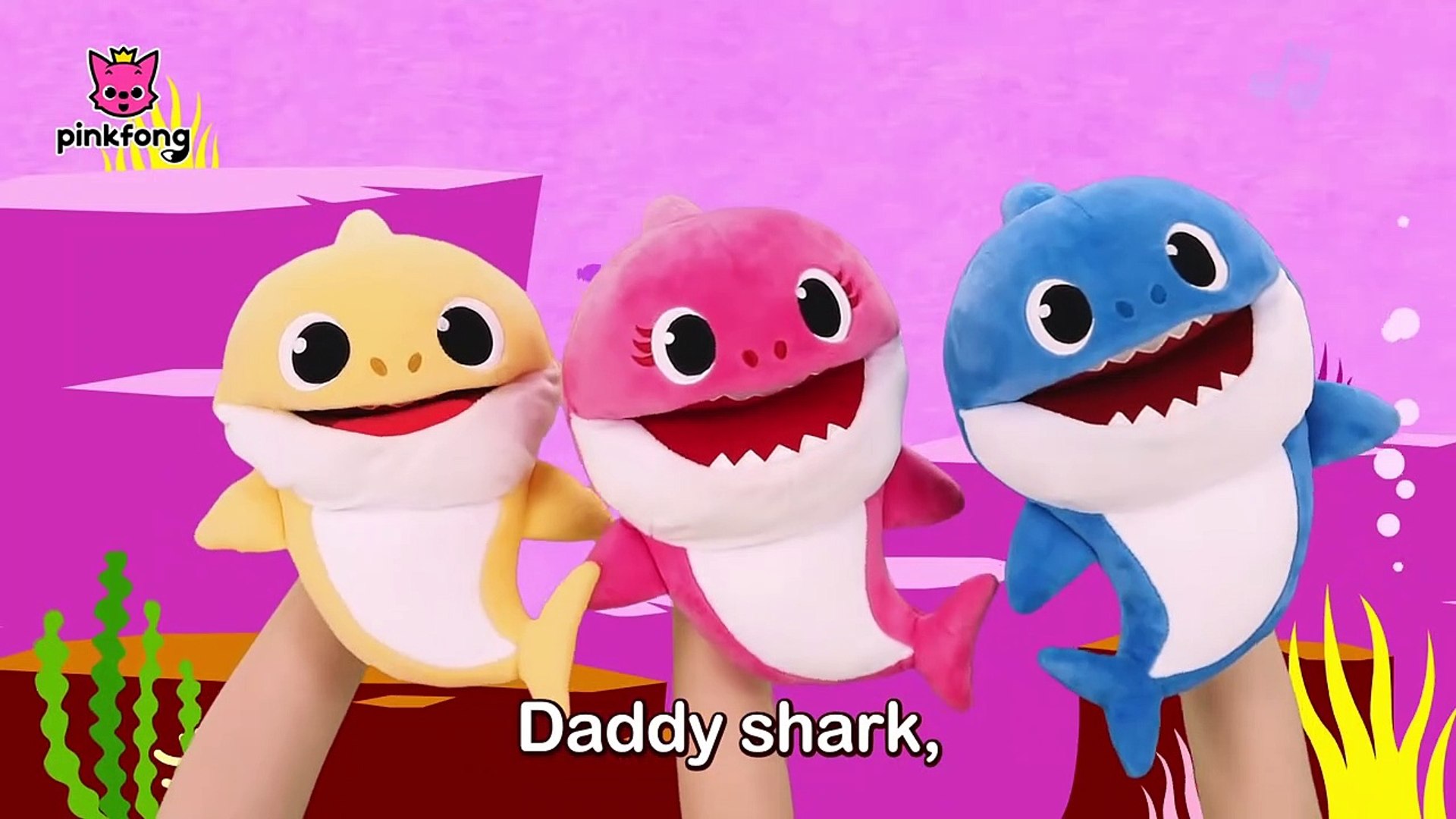 Baby Shark Dance With Song Puppets Baby Shark Toy Toy Review Pinkfong Songs For Children Video Dailymotion